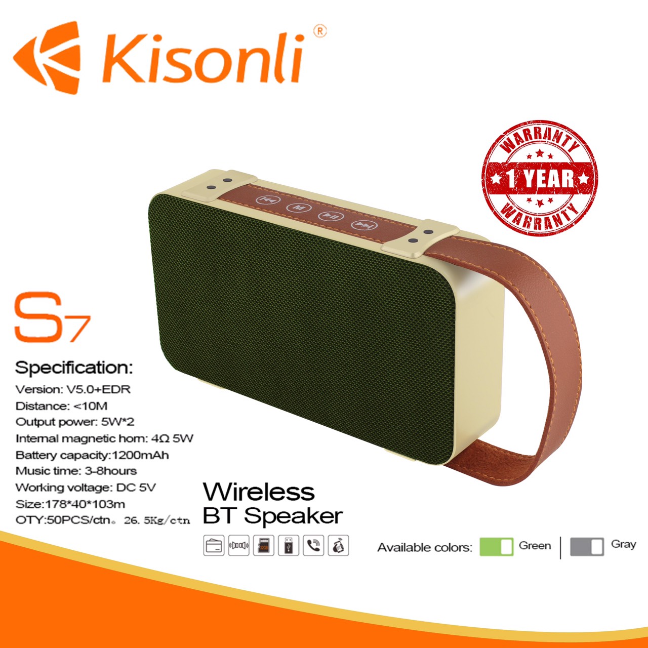 Loa Bluetooth Kisonli S7